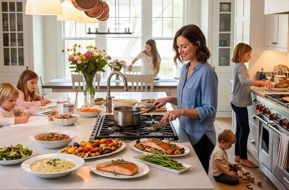 How this working mother of 4 creates gourmet meals in 15 minutes using her 3-ingredient rule