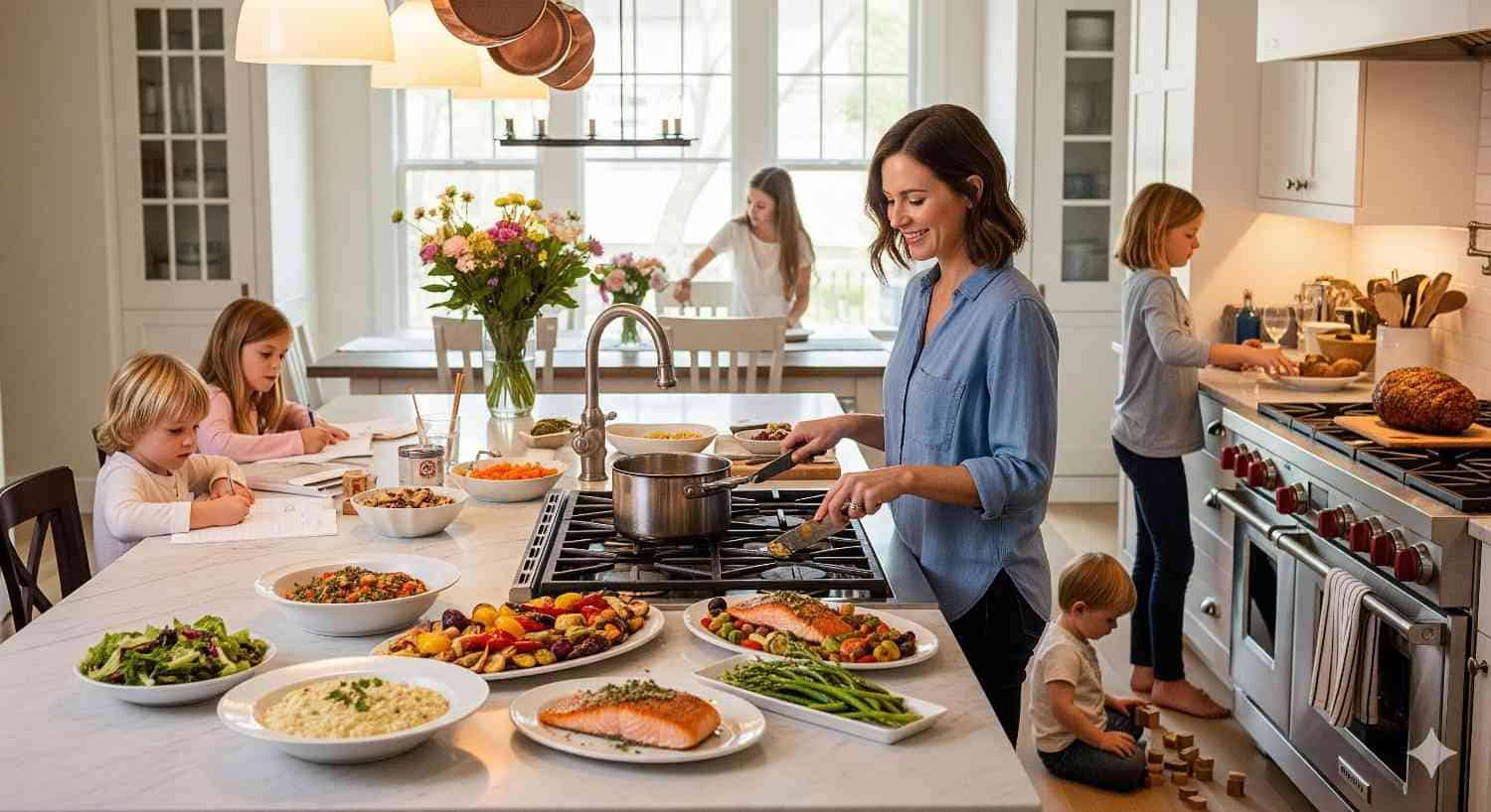 How this working mother of 4 creates gourmet meals in 15 minutes using her 3-ingredient rule