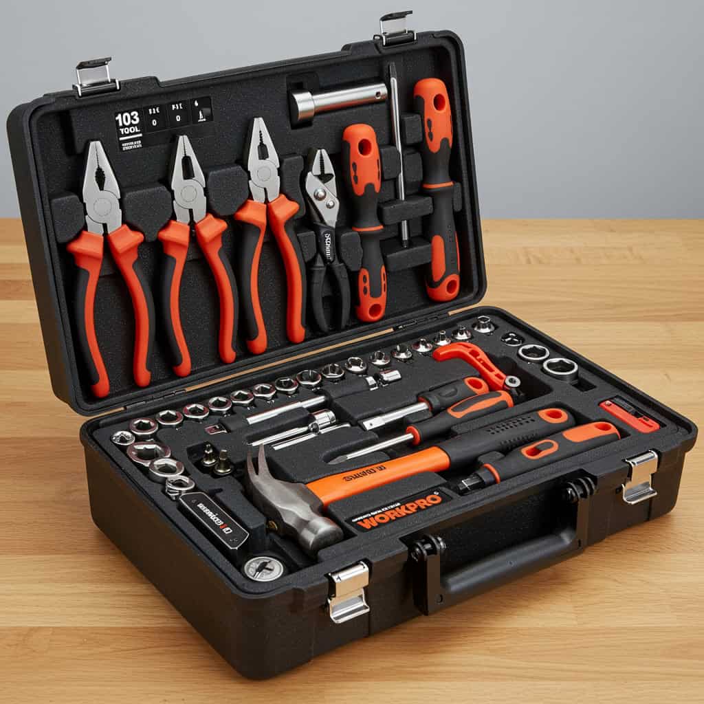 12. WORKPRO 103-Piece Home Repair Tool Kit