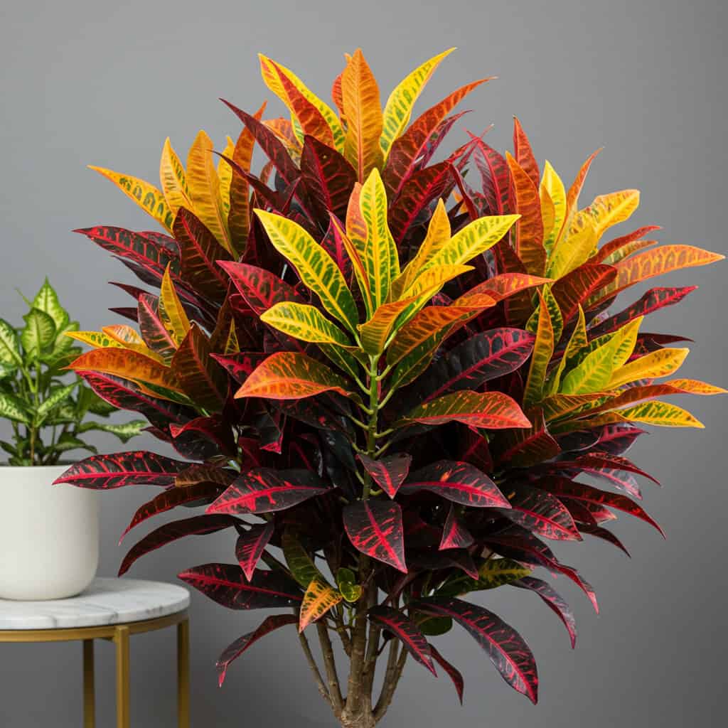 12. Croton (Codiaeum variegatum)
