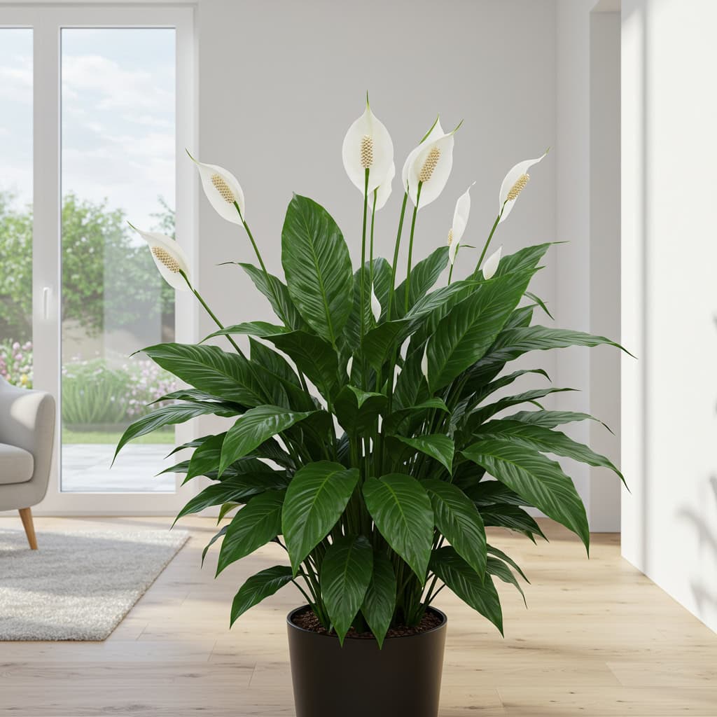 14. Peace Lily (Spathiphyllum)