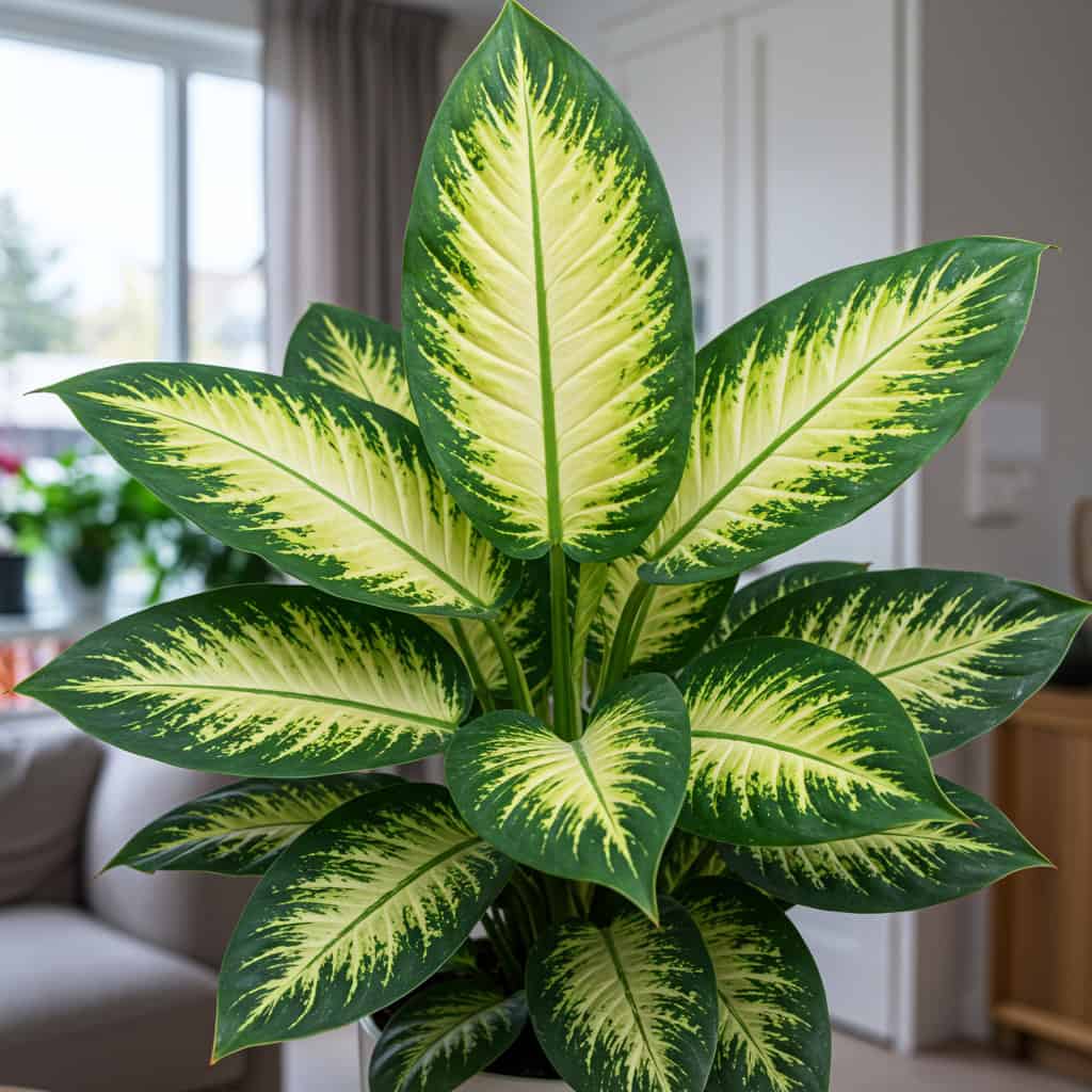 15. Dieffenbachia (Dumb Cane)
