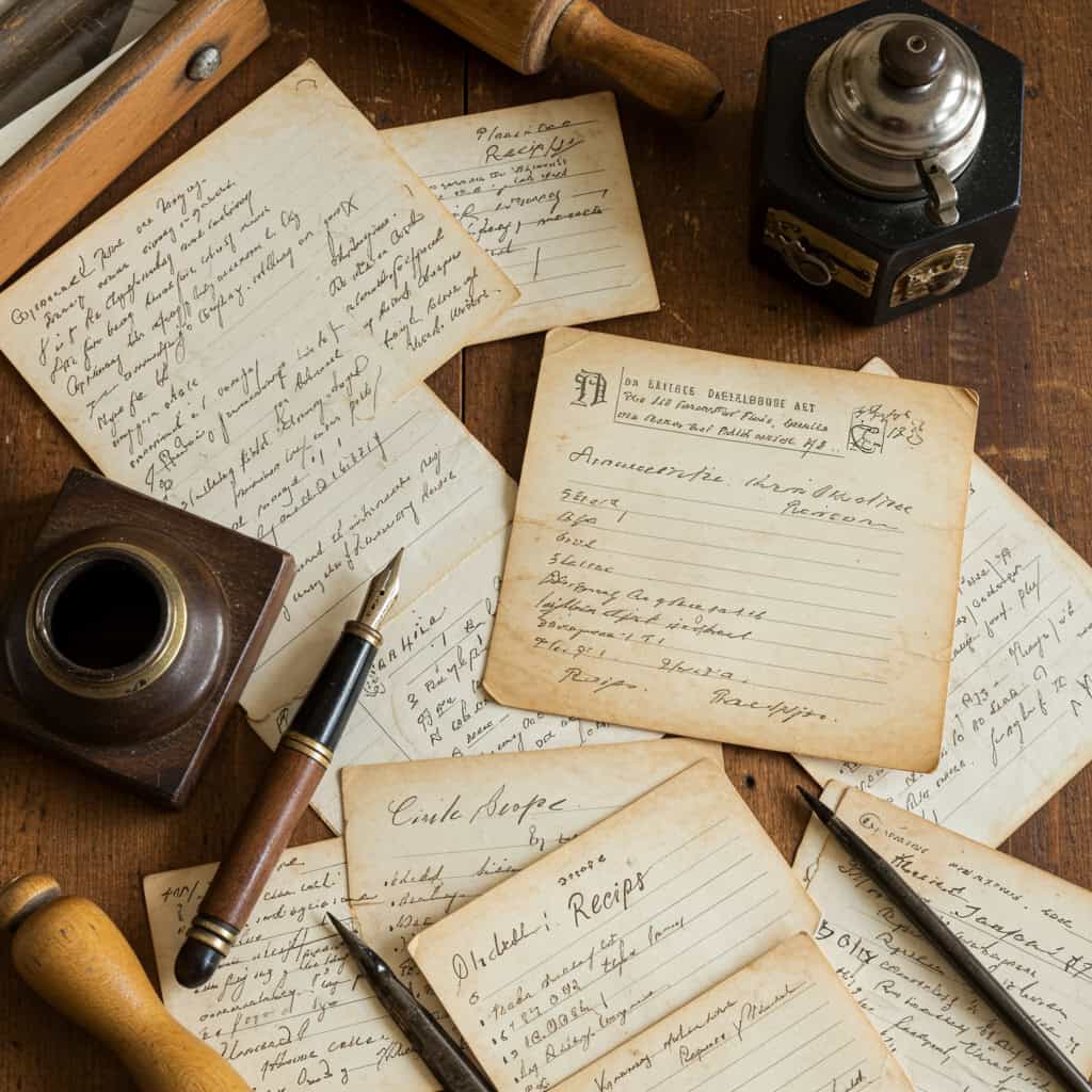 19. Handwritten Recipe Cards