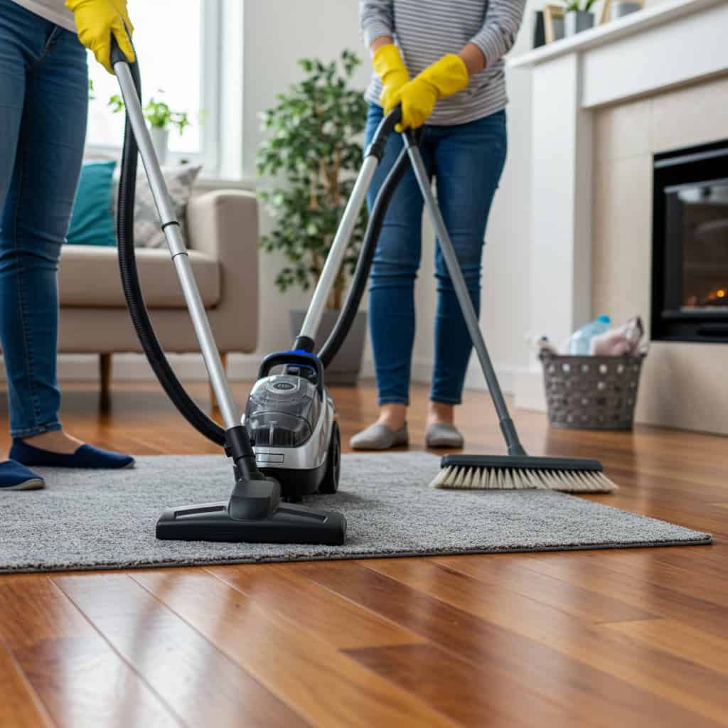 4. Vacuum and Sweep Floors