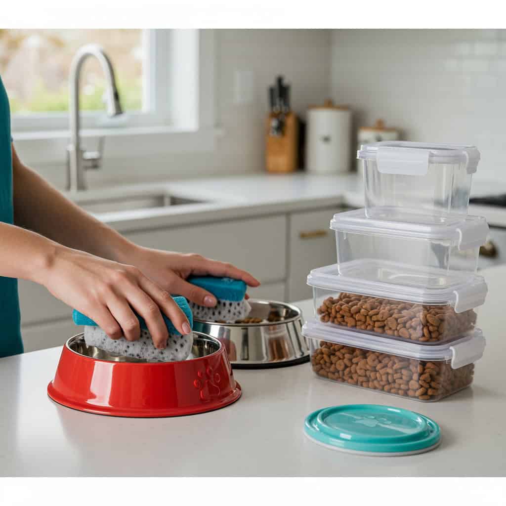 11. Remove Pet Food and Water Bowls