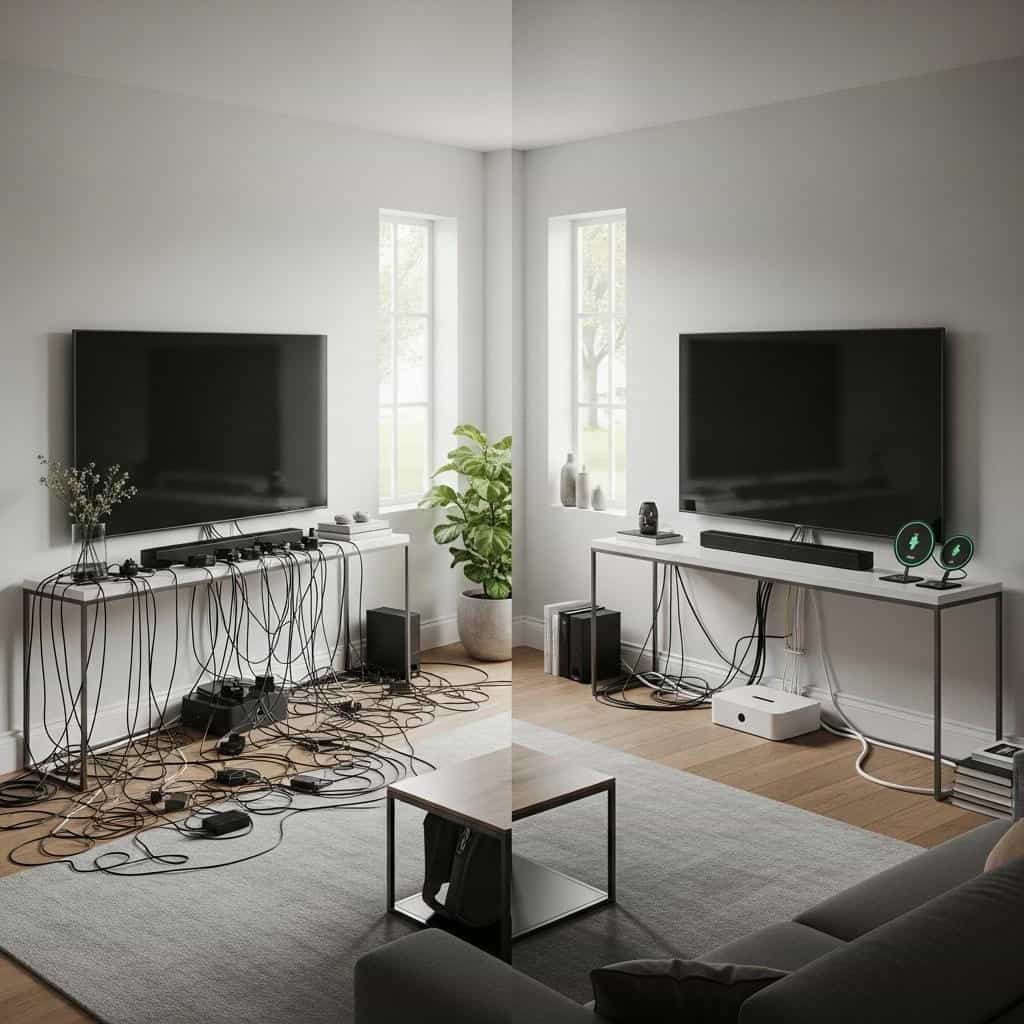 7. Visible Cords and Wires