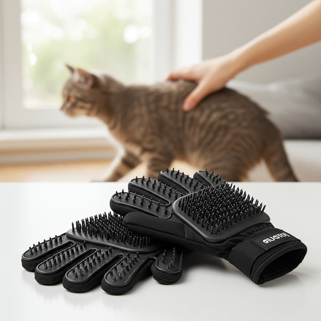 15. Cat Grooming Gloves