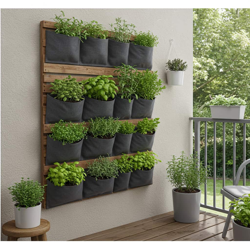 2. Create a Vertical Herb Wall