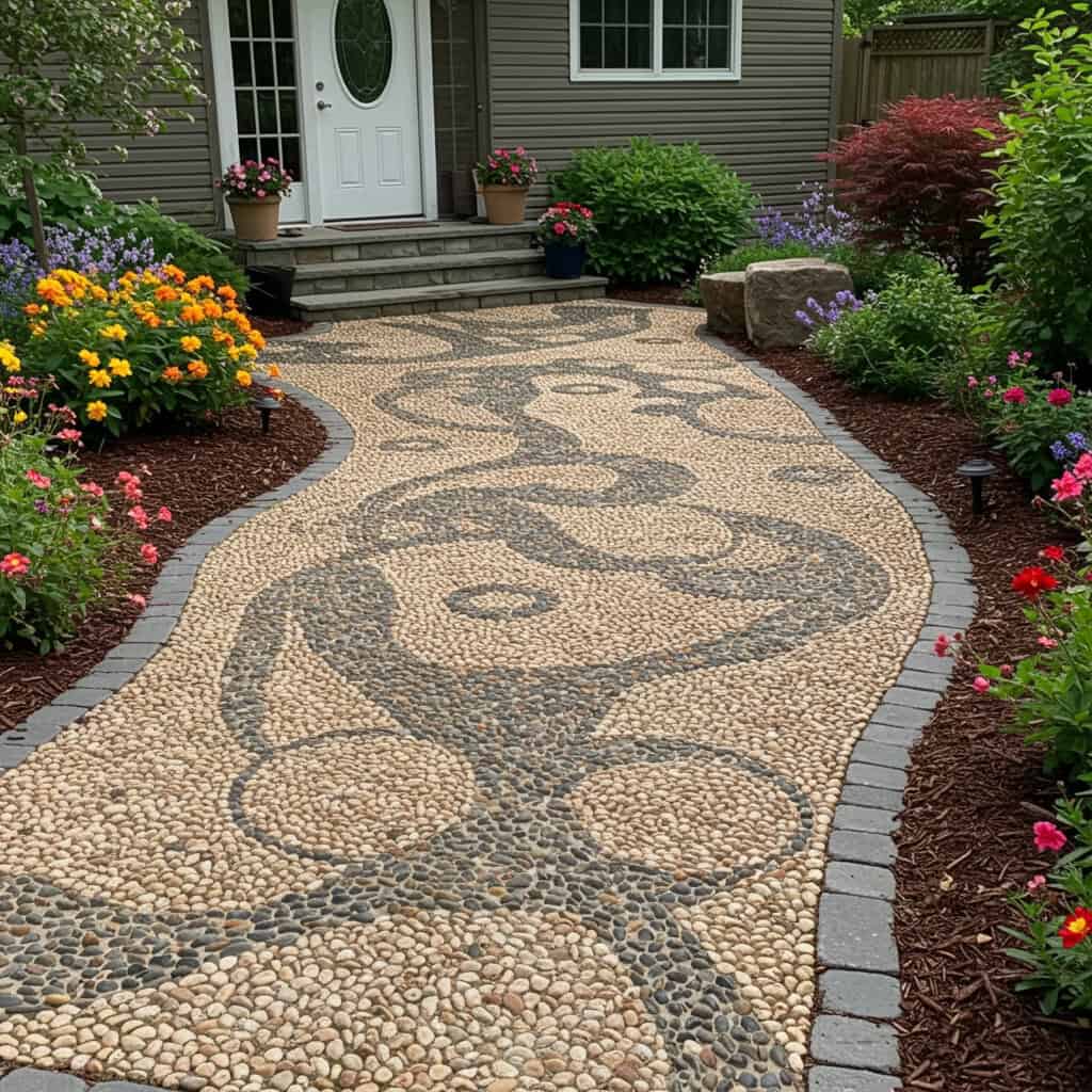 6. Make a Pebble Mosaic Pathway