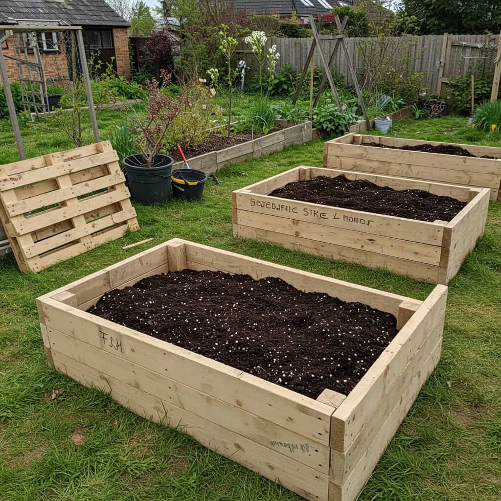 7. Construct Raised Garden Beds from Pallets