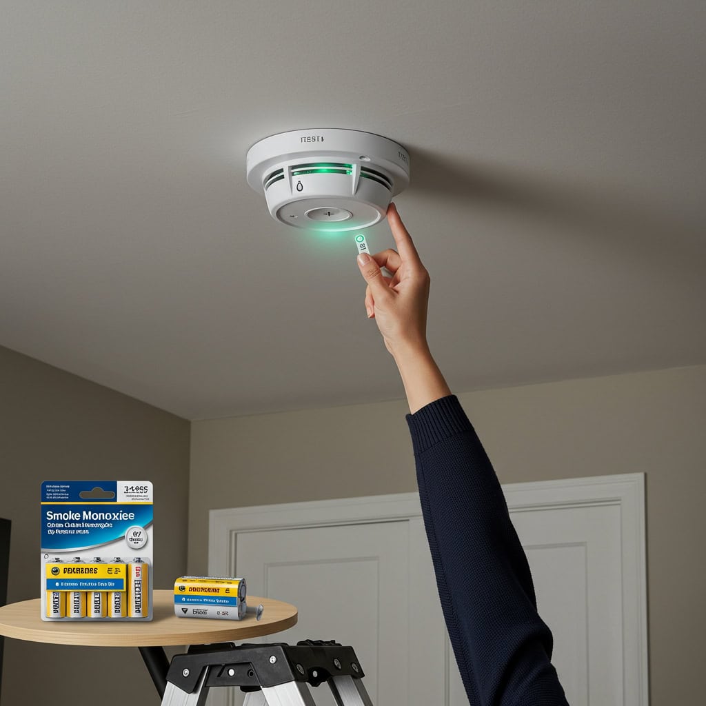 6. Test Smoke and Carbon Monoxide Detectors