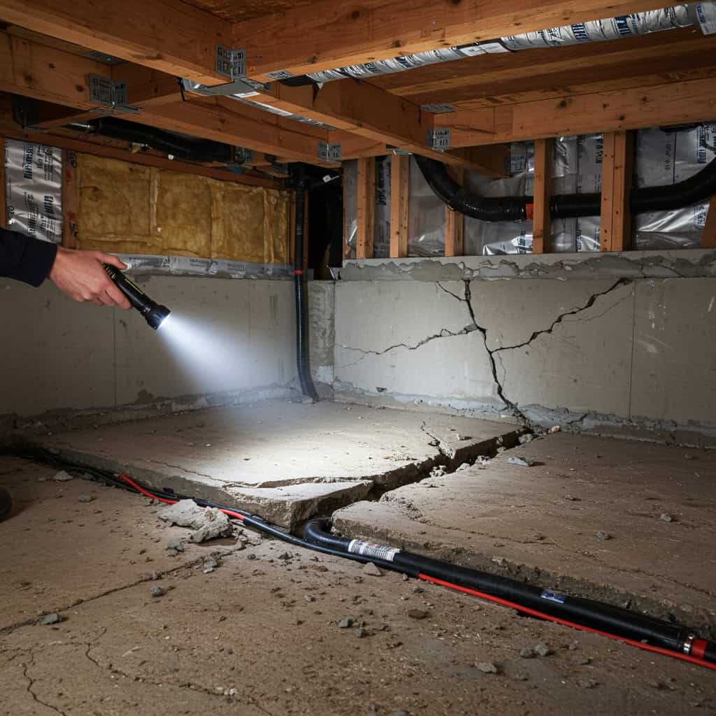 16. Inspect Foundation and Crawl Spaces
