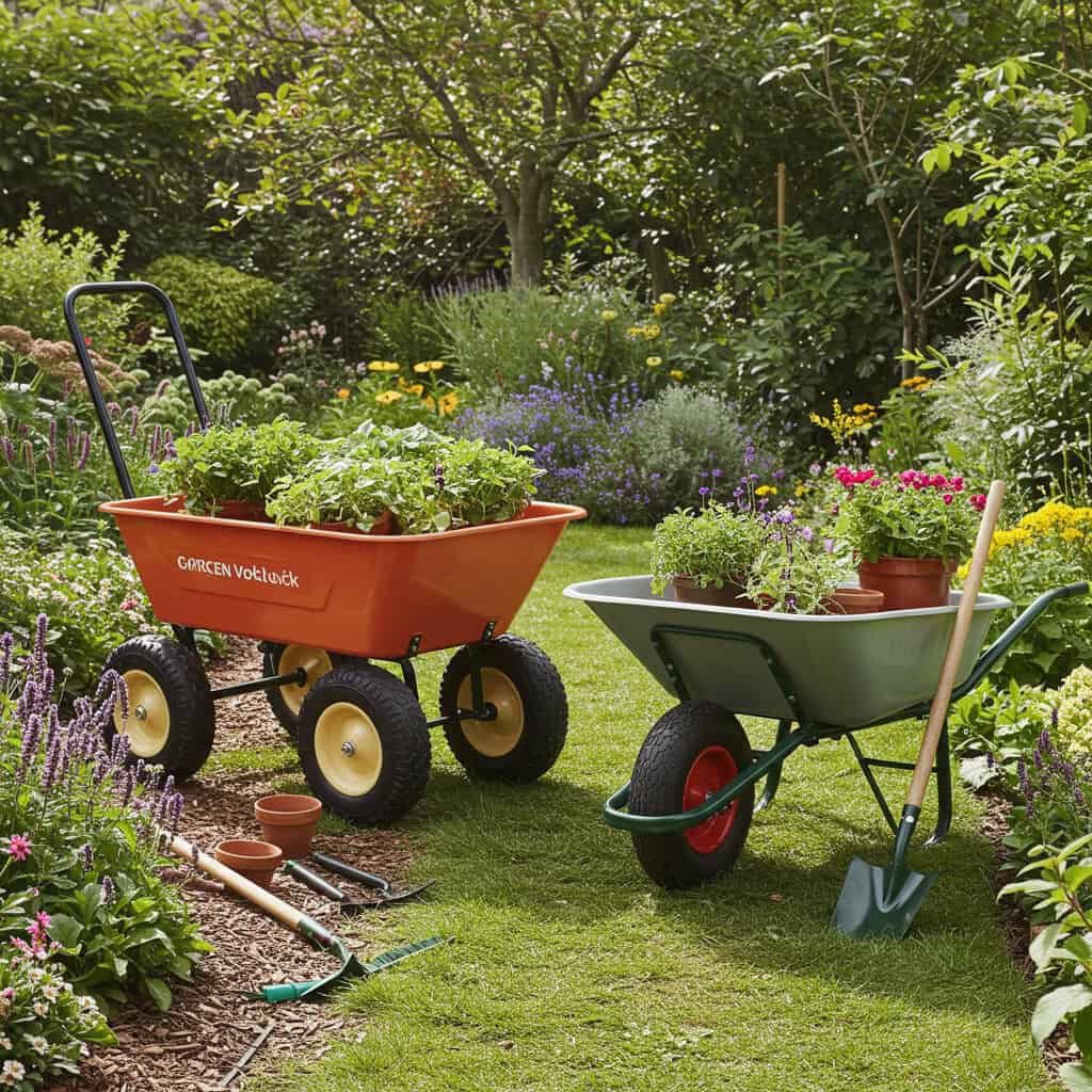 8. Garden Cart or Wheelbarrow
