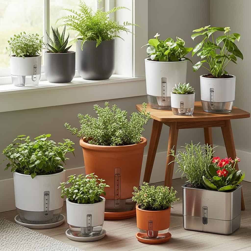 12. Self-Watering Planters