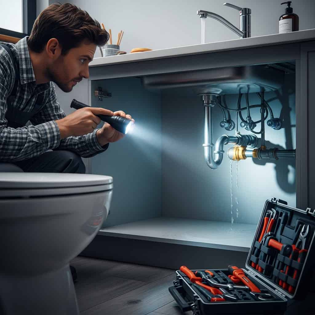 Step 3: Examine Plumbing for Leaks