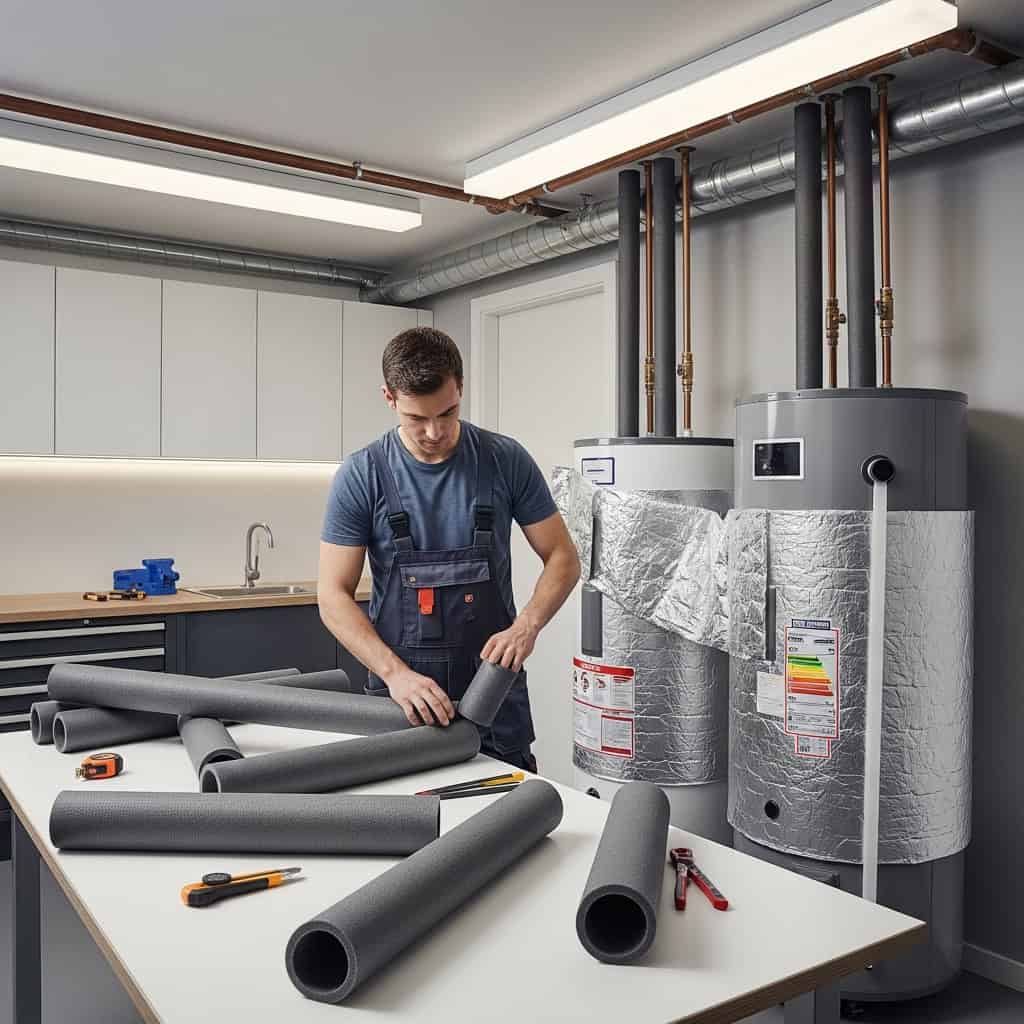 Step 7: Insulate Hot Water Pipes and Heater