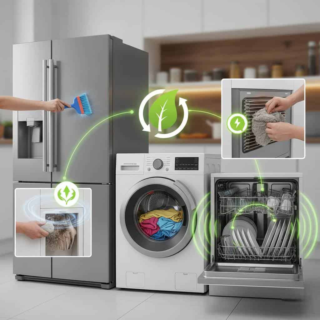 Maintain appliances for efficiency